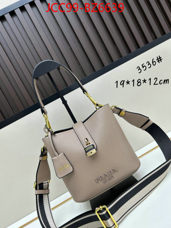Prada Bags(4A)-bucket bag luxury 7 star replica ID: BZ6639 $: 99USD,