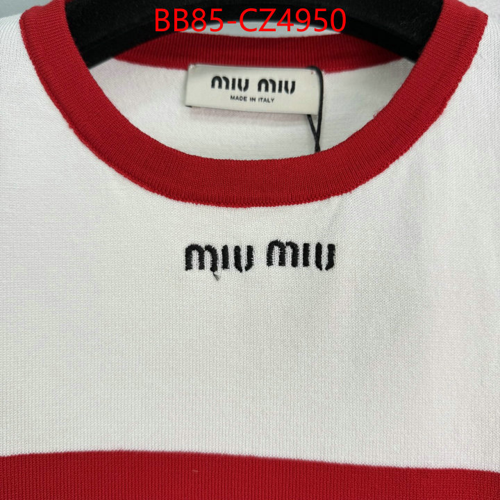 Clothing-MIU MIU the highest quality fake ID: CZ4950 $: 85USD