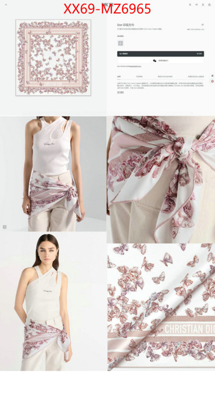 Scarf-Dior replcia cheap from china ID: MZ6965 $: 69USD