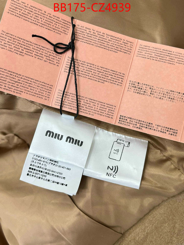 Clothing-MIU MIU designer fashion replica ID: CZ4939 $: 175USD
