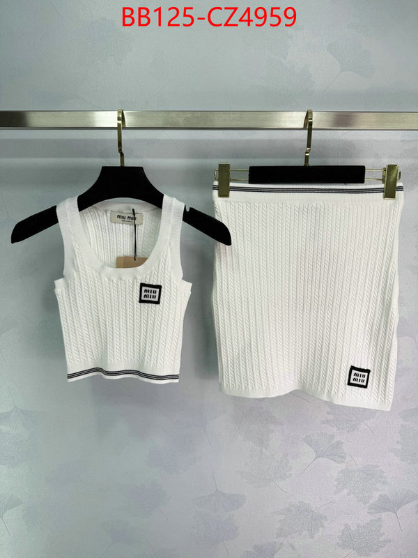 Clothing-MIU MIU 2024 perfect replica designer ID: CZ4959 $: 125USD