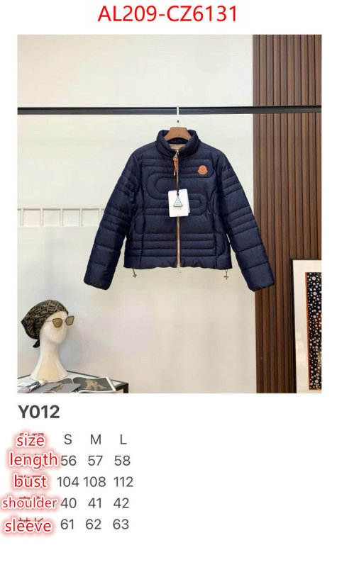 Down jacket Women-Moncler designer replica ID: CZ6131 $: 209USD