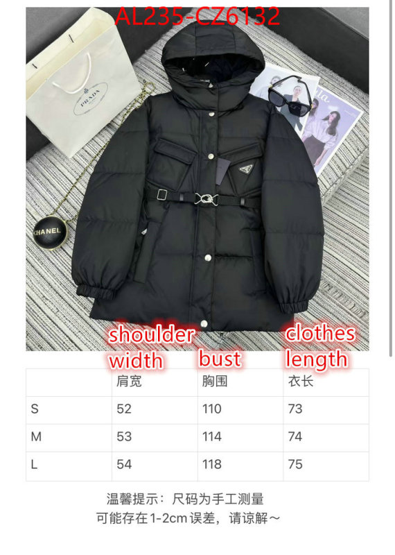 Down jacket Women-Prada are you looking for ID: CZ6132 $: 235USD
