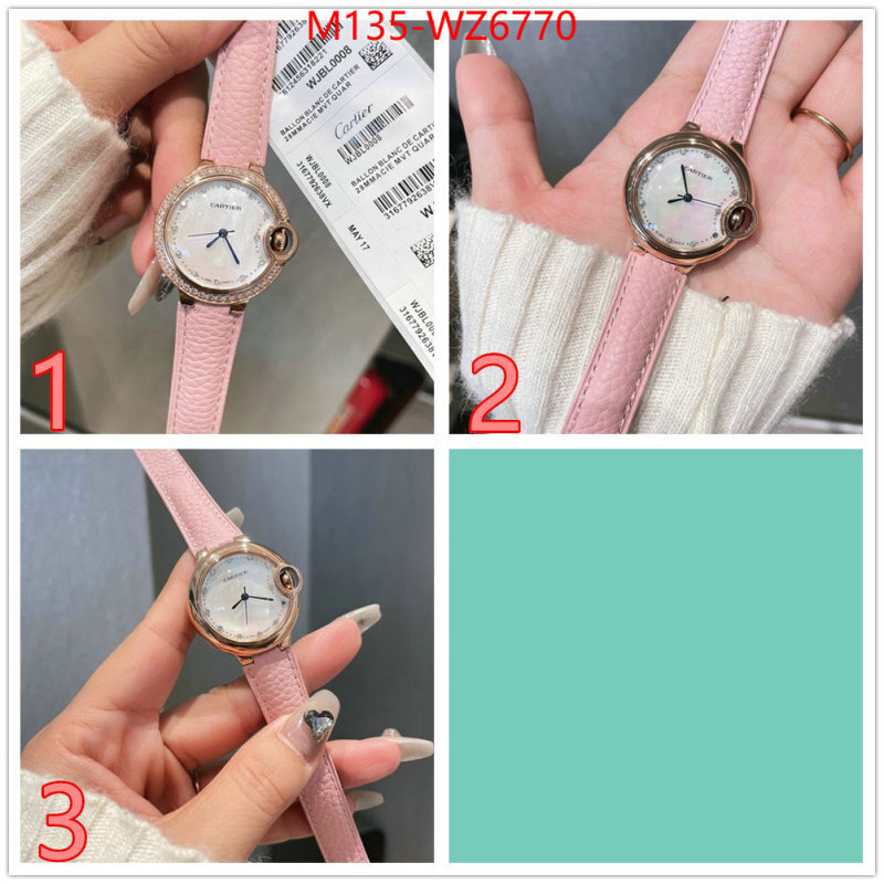 Watch(4A)-Cartier top quality designer replica ID: WZ6770 $: 135USD