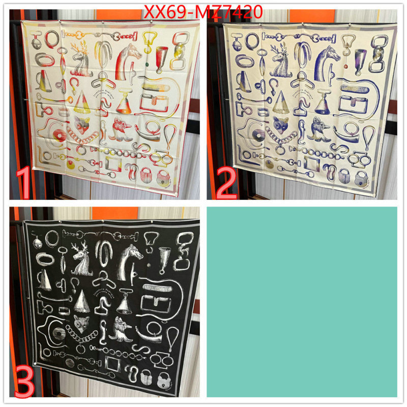 Scarf-Hermes replcia cheap from china ID: MZ7420 $: 69USD