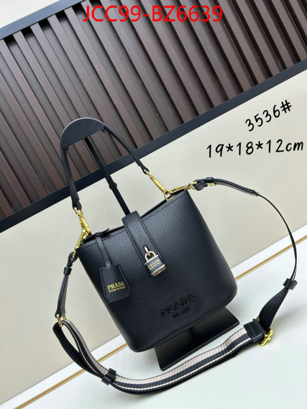 Prada Bags(4A)-bucket bag luxury 7 star replica ID: BZ6639 $: 99USD,