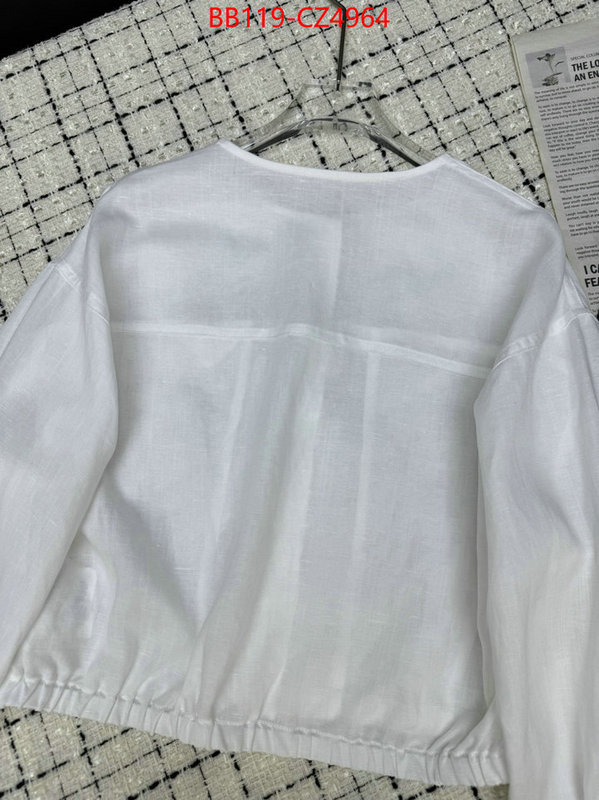 Clothing-Prada best quality replica ID: CZ4964 $: 119USD