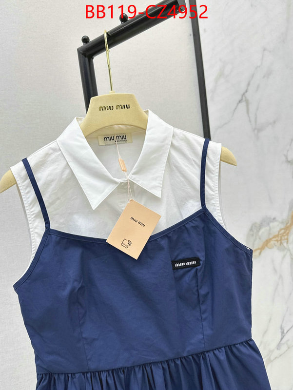 Clothing-MIU MIU sell online luxury designer ID: CZ4952 $: 119USD