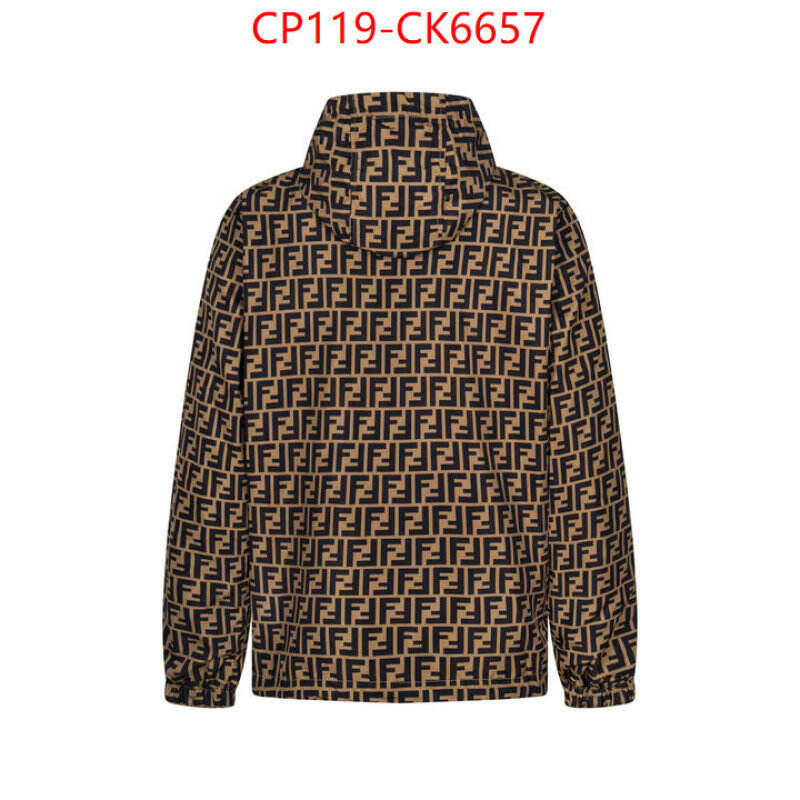 Clothing-Fendi the highest quality fake ID: CK6657 $: 119USD