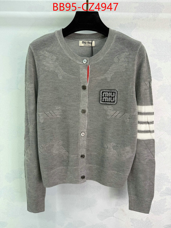 Clothing-MIU MIU we provide top cheap aaaaa ID: CZ4947 $: 95USD