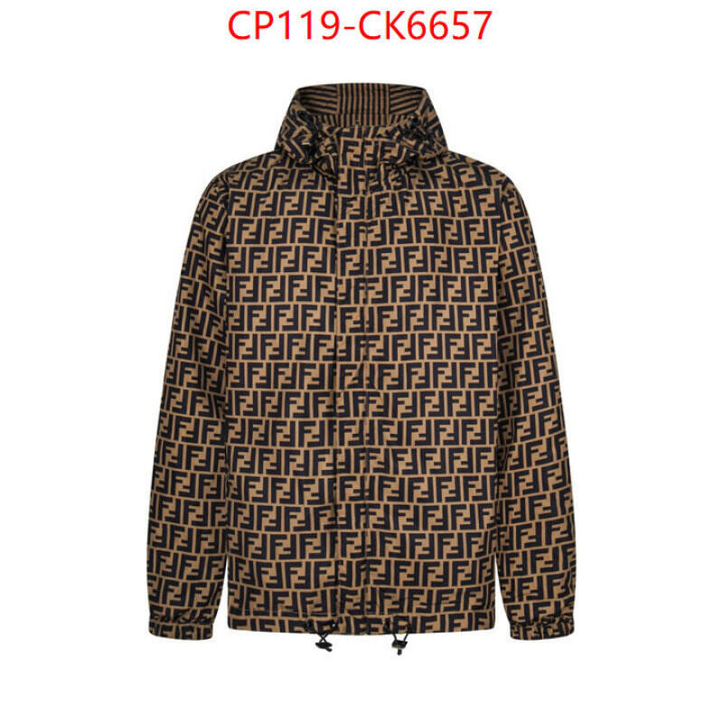 Clothing-Fendi the highest quality fake ID: CK6657 $: 119USD