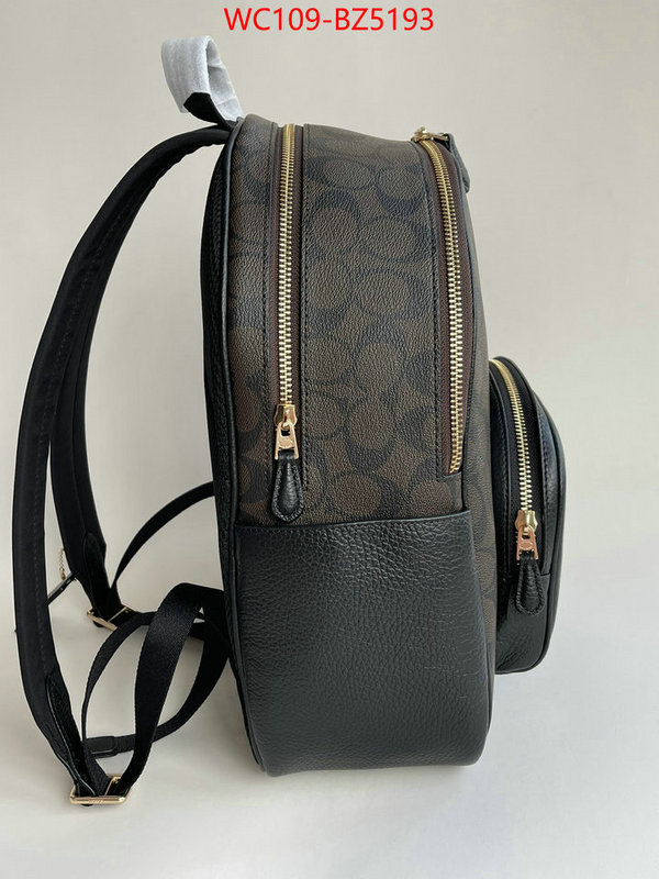 Coach Bags(4A)-Backpack- outlet 1:1 replica ID: BZ5193 $: 109USD,