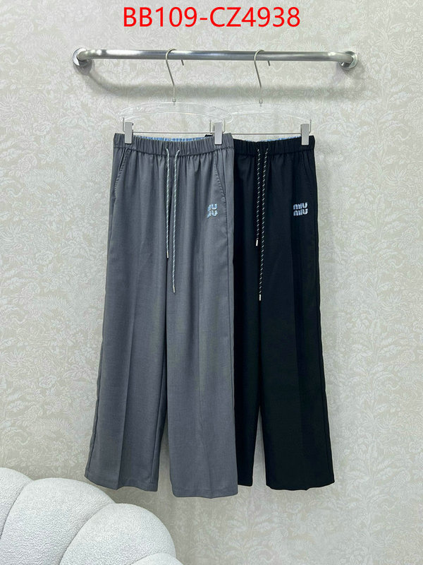 Clothing-MIU MIU we provide top cheap aaaaa ID: CZ4938 $: 109USD