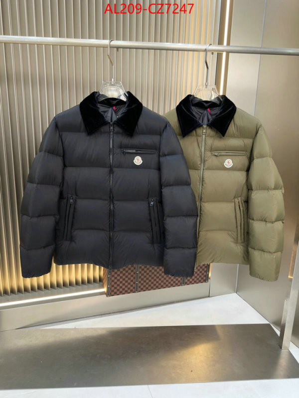 Down jacket Men-Moncler what's the best to buy replica ID: CZ7247 $: 209USD