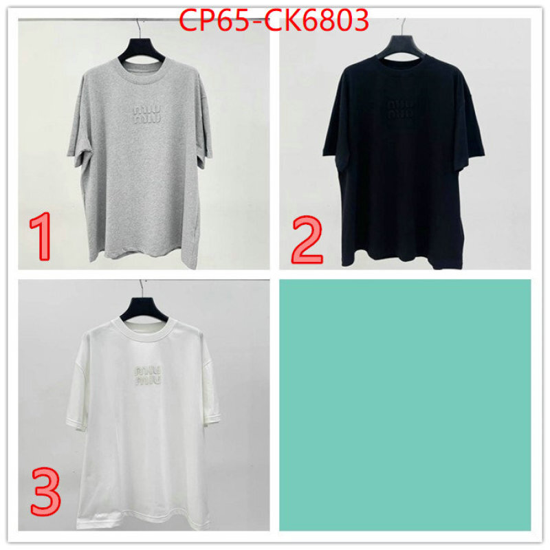 Clothing-MIU MIU cheap wholesale ID: CK6803 $: 65USD