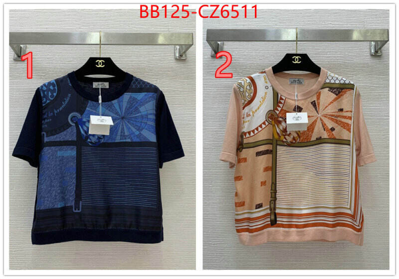 Clothing-Hermes fashion designer ID: CZ6511 $: 125USD