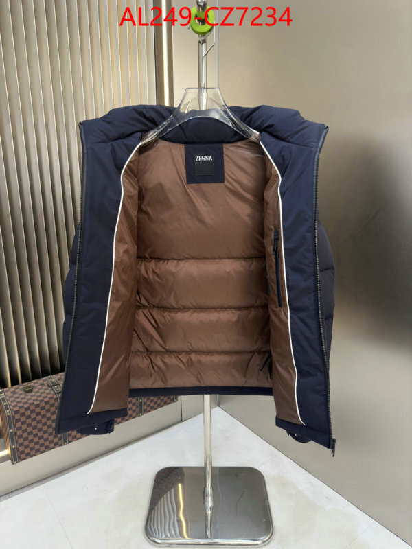 Down jacket Men-Zegna wholesale sale ID: CZ7234 $: 249USD
