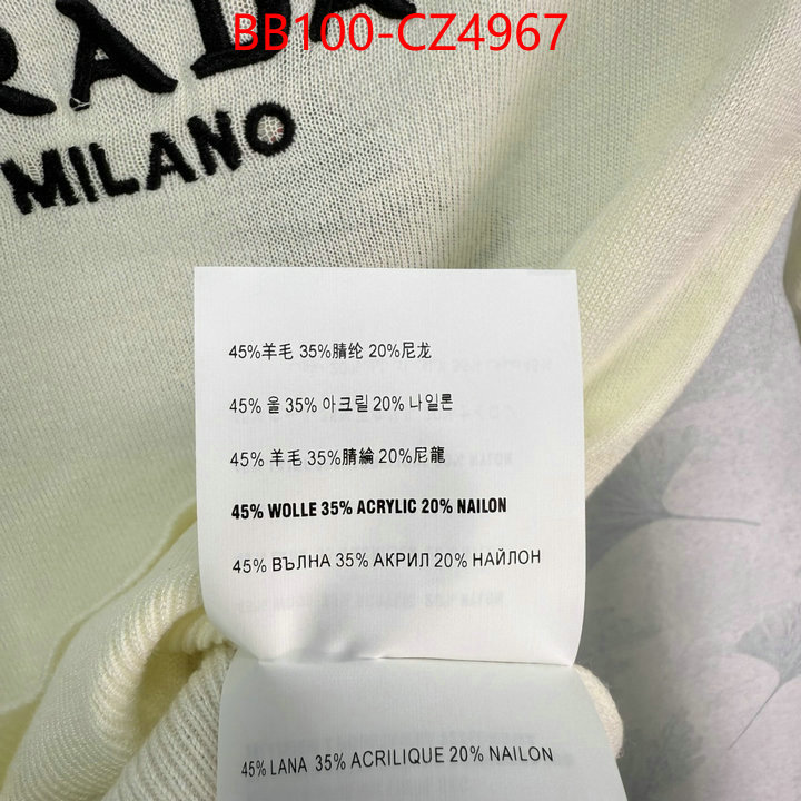 Clothing-Prada store ID: CZ4967 $: 100USD