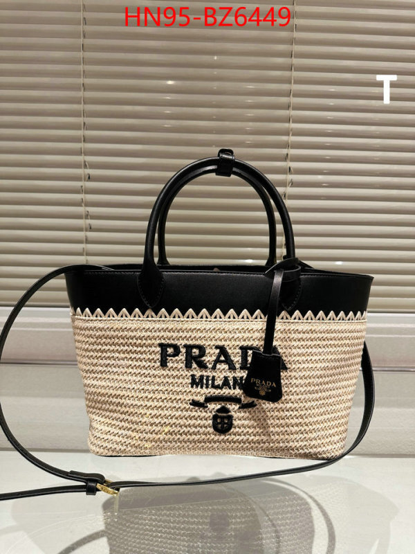 Prada Bags(4A)-Handbag- 1:1 replica wholesale ID: BZ6449 $: 95USD,