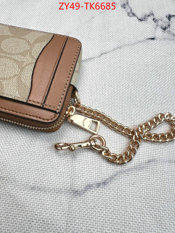 Coach Bags(4A)-Wallet sellers online ID: TK6685 $: 49USD,