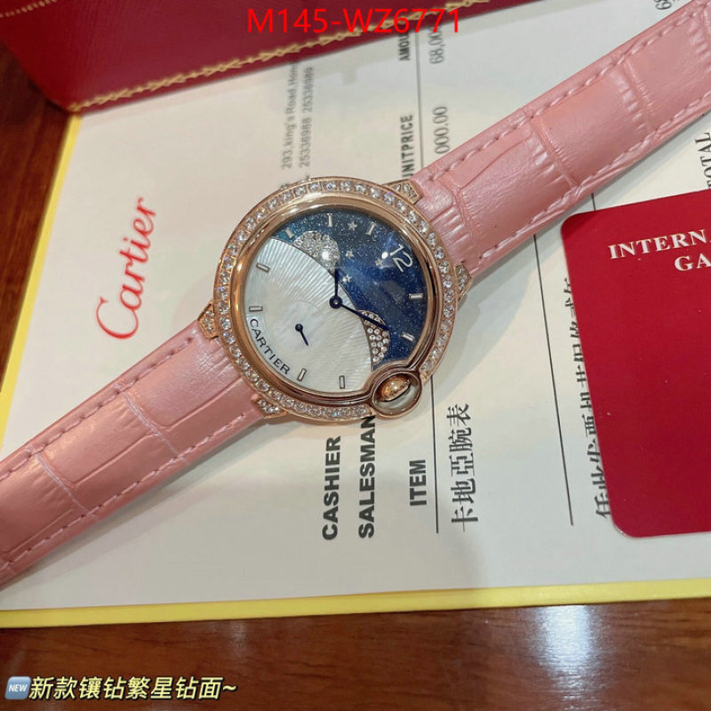 Watch(4A)-Cartier where to buy replicas ID: WZ6771 $: 145USD
