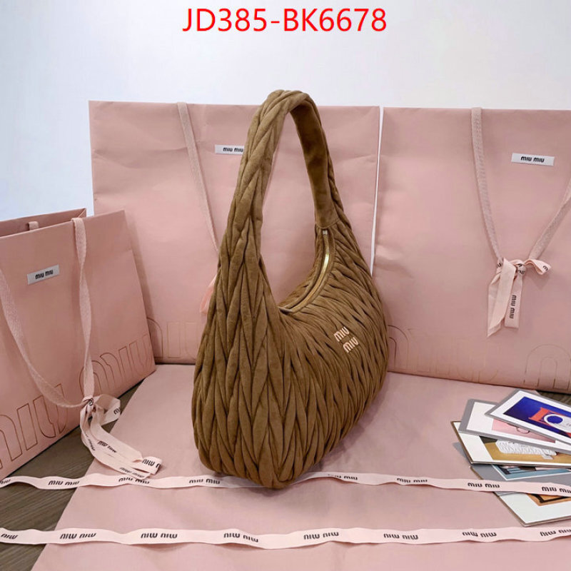 Miu Miu Bags(TOP)-Handbag- mirror copy luxury ID: BK6678 $: 385USD,