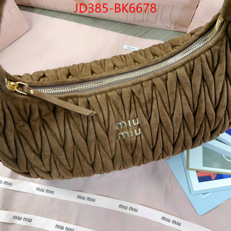 Miu Miu Bags(TOP)-Handbag- mirror copy luxury ID: BK6678 $: 385USD,