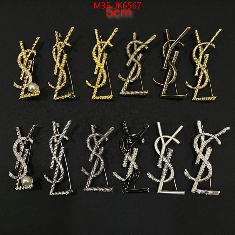 Jewelry-YSL top perfect fake ID: JK6567 $: 35USD