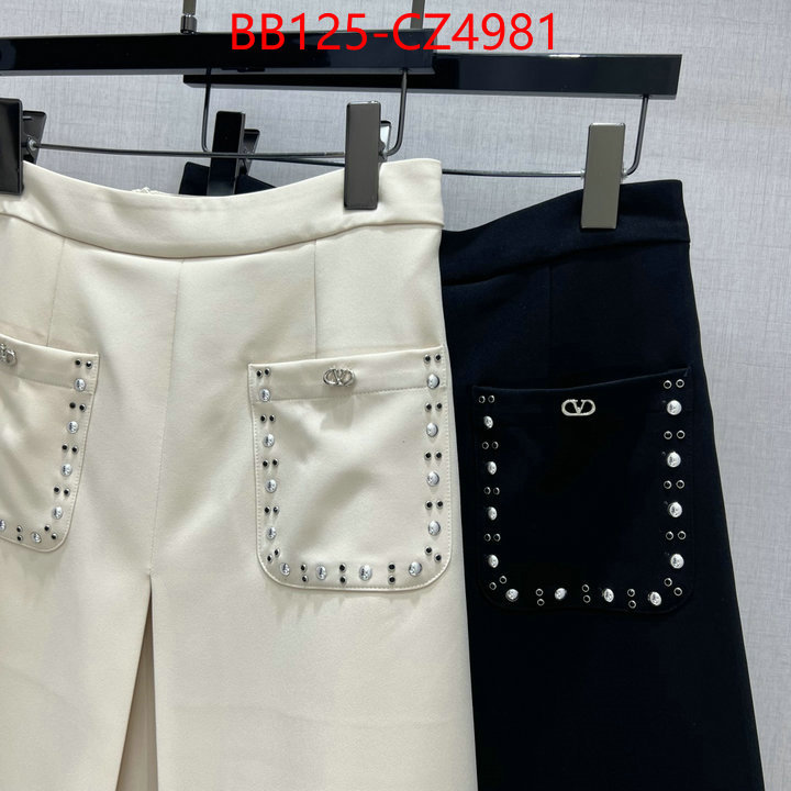 Clothing-Valentino top quality ID: CZ4981 $: 125USD