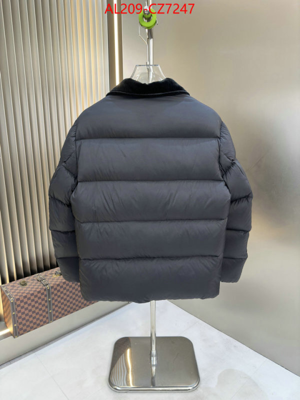 Down jacket Men-Moncler what's the best to buy replica ID: CZ7247 $: 209USD