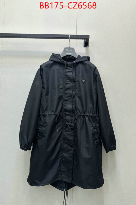 Clothing-Prada how quality ID: CZ6568 $: 175USD