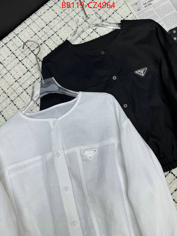 Clothing-Prada best quality replica ID: CZ4964 $: 119USD