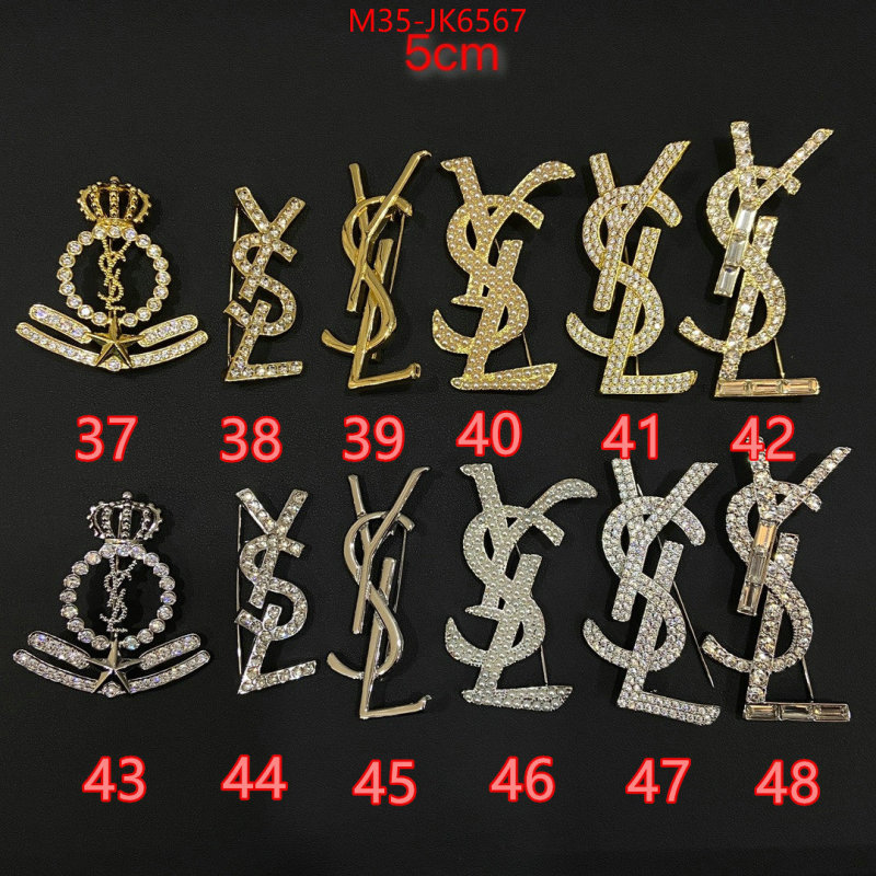 Jewelry-YSL top perfect fake ID: JK6567 $: 35USD
