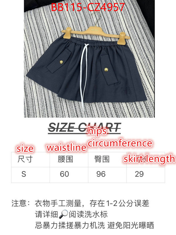 Clothing-MIU MIU designer wholesale replica ID: CZ4957 $: 115USD