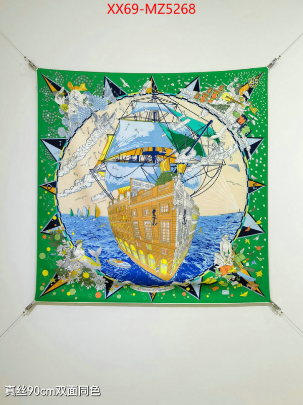 Scarf-Hermes designer fake ID: MZ5268 $: 69USD