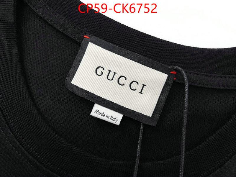 Clothing-Gucci buy best high-quality ID: CK6752 $: 59USD