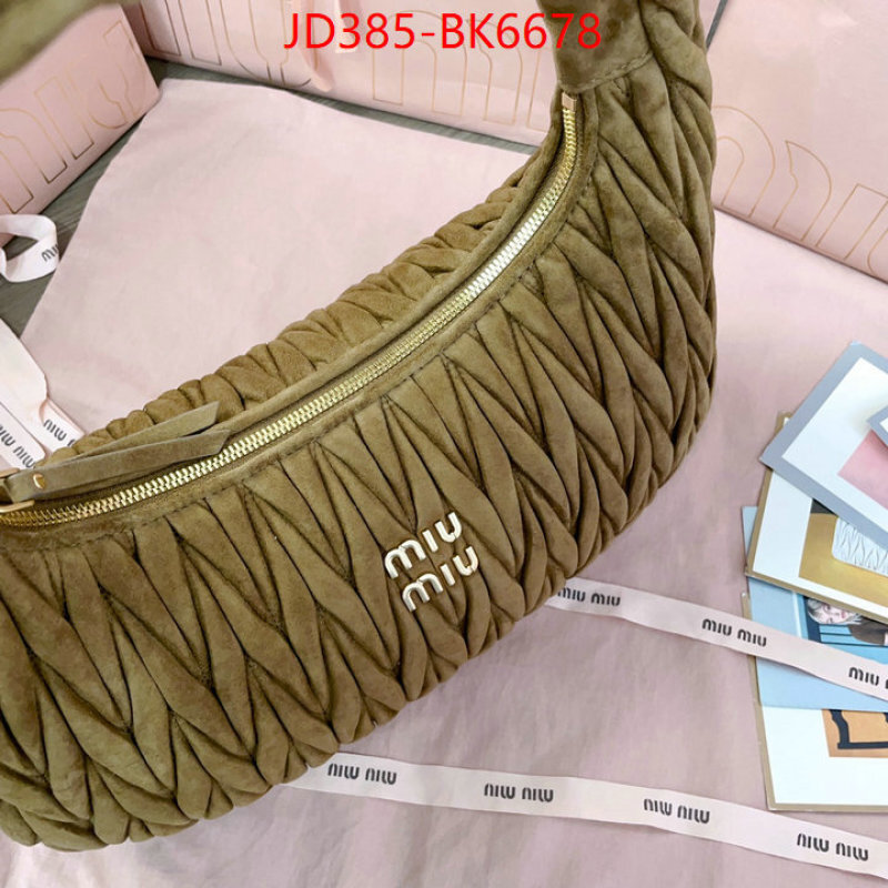 Miu Miu Bags(TOP)-Handbag- mirror copy luxury ID: BK6678 $: 385USD,