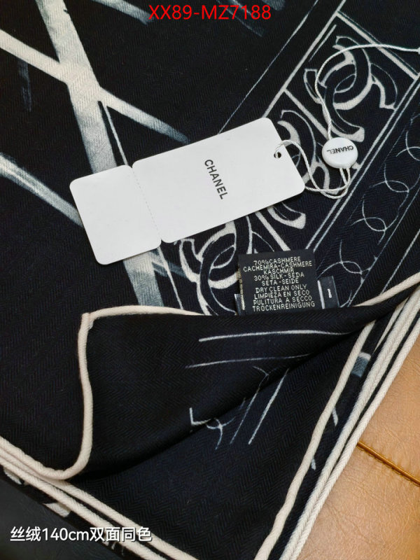 Scarf-Chanel wholesale replica shop ID: MZ7188 $: 89USD