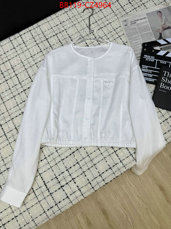 Clothing-Prada best quality replica ID: CZ4964 $: 119USD