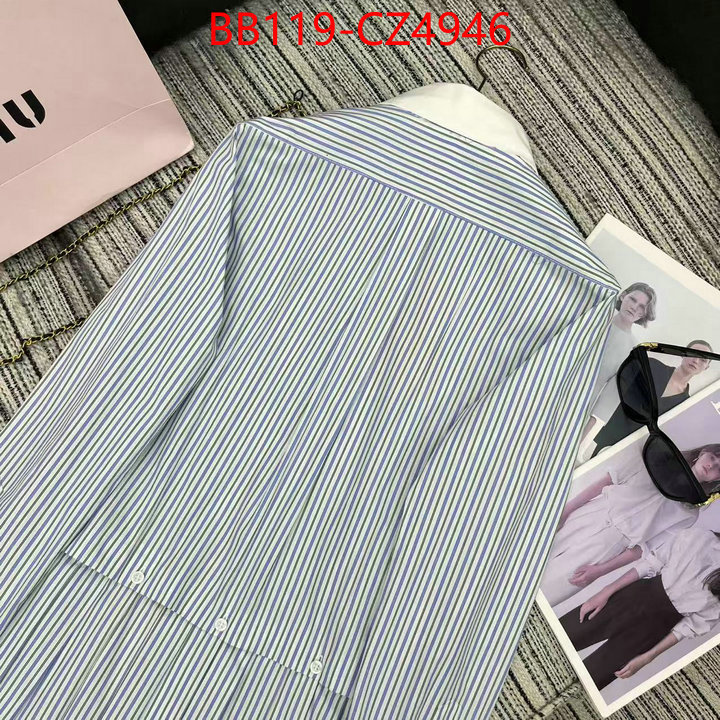 Clothing-MIU MIU fake cheap best online ID: CZ4946 $: 119USD