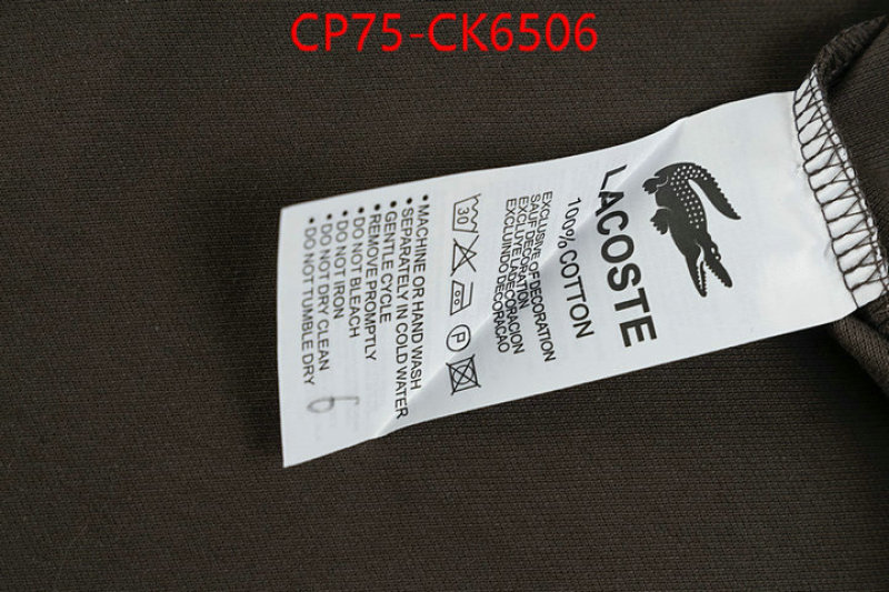 Clothing-Lacoste what best designer replicas ID: CK6506 $: 75USD