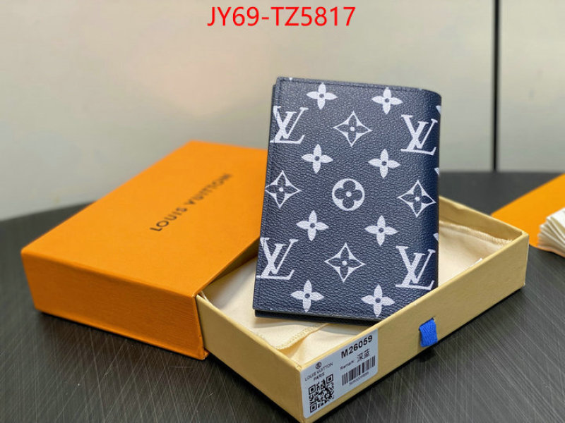 LV Bags(TOP)-Wallet designer fake ID: TZ5817 $: 69USD,