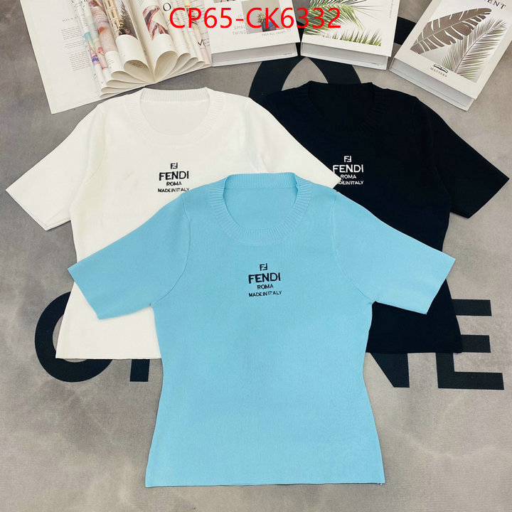 Clothing-Fendi what 1:1 replica ID: CK6332 $: 65USD