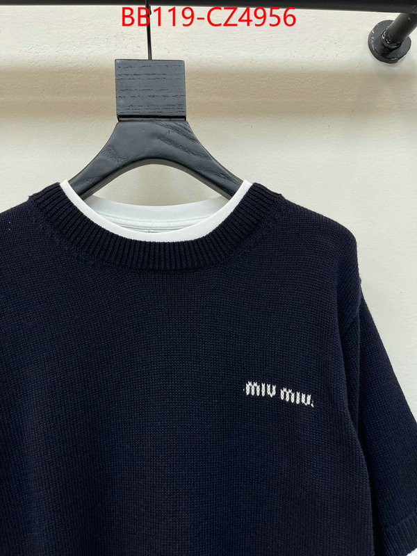 Clothing-MIU MIU 7 star collection ID: CZ4956 $: 119USD
