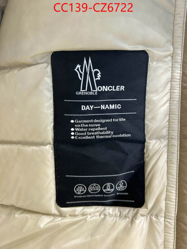 Down jacket Women-Moncler replica best ID: CZ6722 $: 139USD