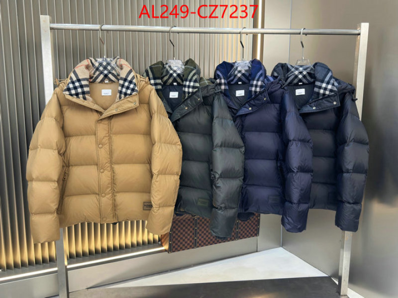Down jacket Men-Burberry replica 1:1 high quality ID: CZ7237 $: 249USD