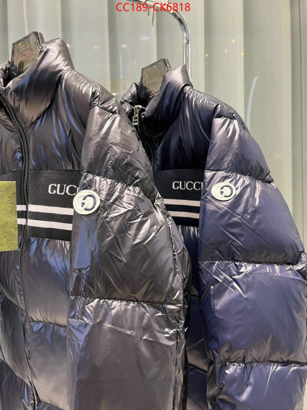 Down jacket Men-Gucci replica 1:1 high quality ID: CK6818 $: 189USD