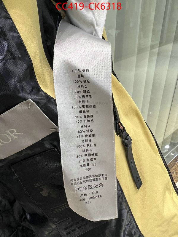 Down jacket Women-Dior wholesale sale ID: CK6318 $: 419USD