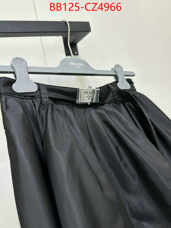 Clothing-Prada the quality replica ID: CZ4966 $: 125USD