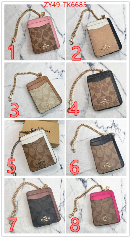 Coach Bags(4A)-Wallet sellers online ID: TK6685 $: 49USD,